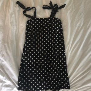jcrew polka dotted dress